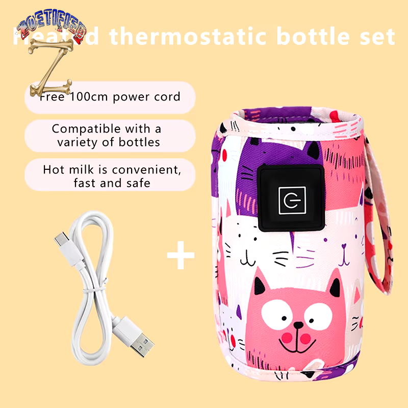 USB Milk Water Warmer, Travel Stroller Insulated Bag, Nursing Bottle Heater, Portable Bottle Feeding Warmer ,Christmas, Hallowee