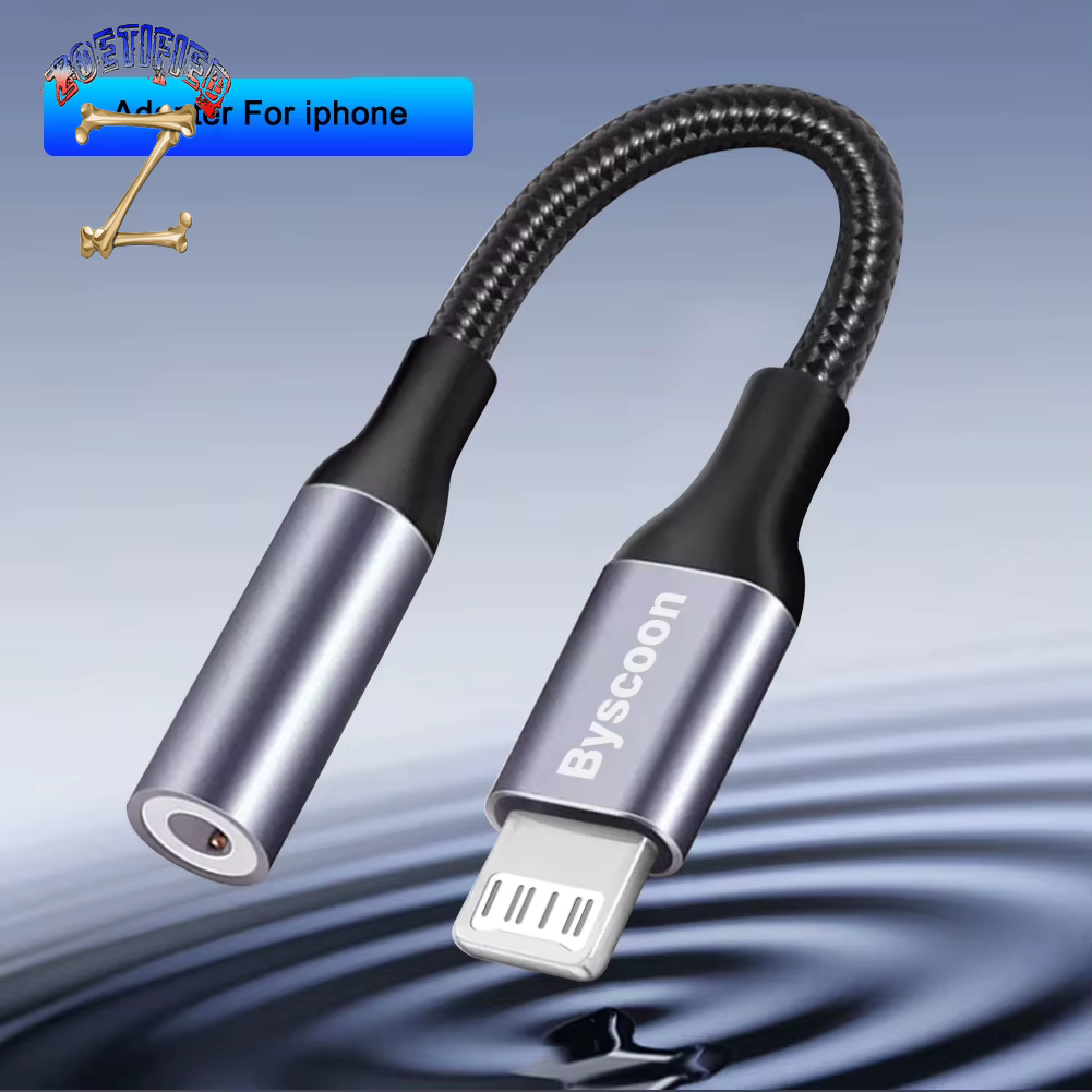 Lightning to 3 5 MM Jack AUX Cable Adapter for Iphone 12 13 14 Pro Adapter Headphone Connector Audio Splitter Iphone Accessories