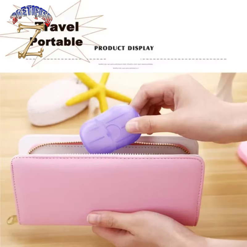 Mini Disposable Paper Soap Travel Portable Outdoor Camping Hand Washing Bath Cleaning Travel Supplies Camping Equipment