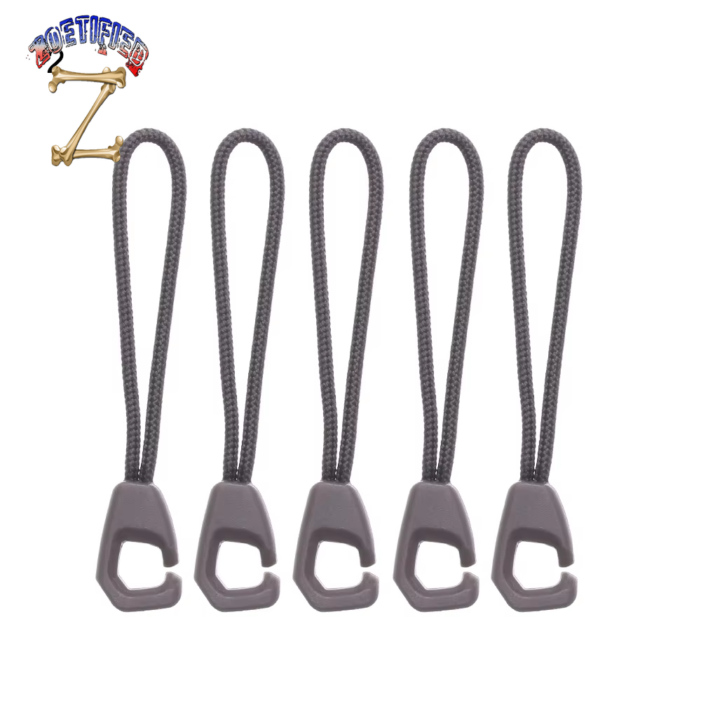 10Pcs High Quality Zipper Pull Cord Rope Pullers Zip Puller Replacement Ends Lock Zips Bags Clip Buckle Travel Accessories