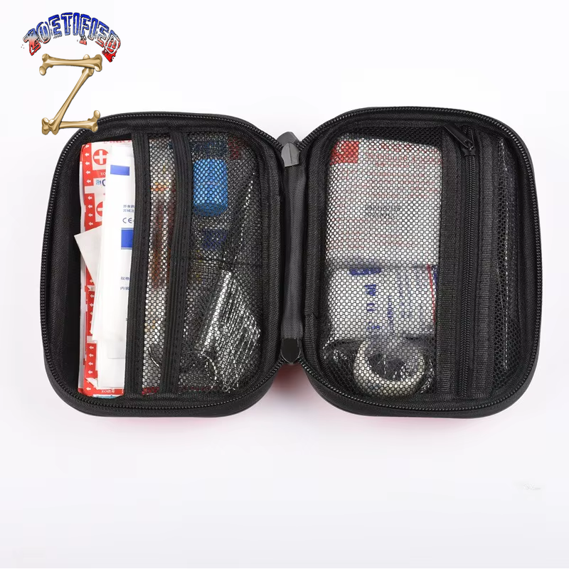 Waterproof PU First Aid Bag Empty for Outdoor Travel Car Home Emergency Survival Kit Household Camping Small Medical Box Travel