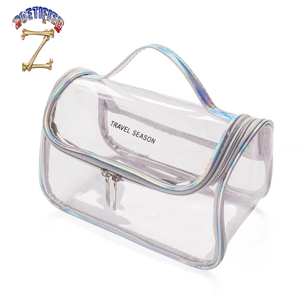 Transparent Waterproof Travel Cosmetics Storage Pouch Toiletry Makeup Zippered Travel Storage Bag Easy to Carry Косметичка