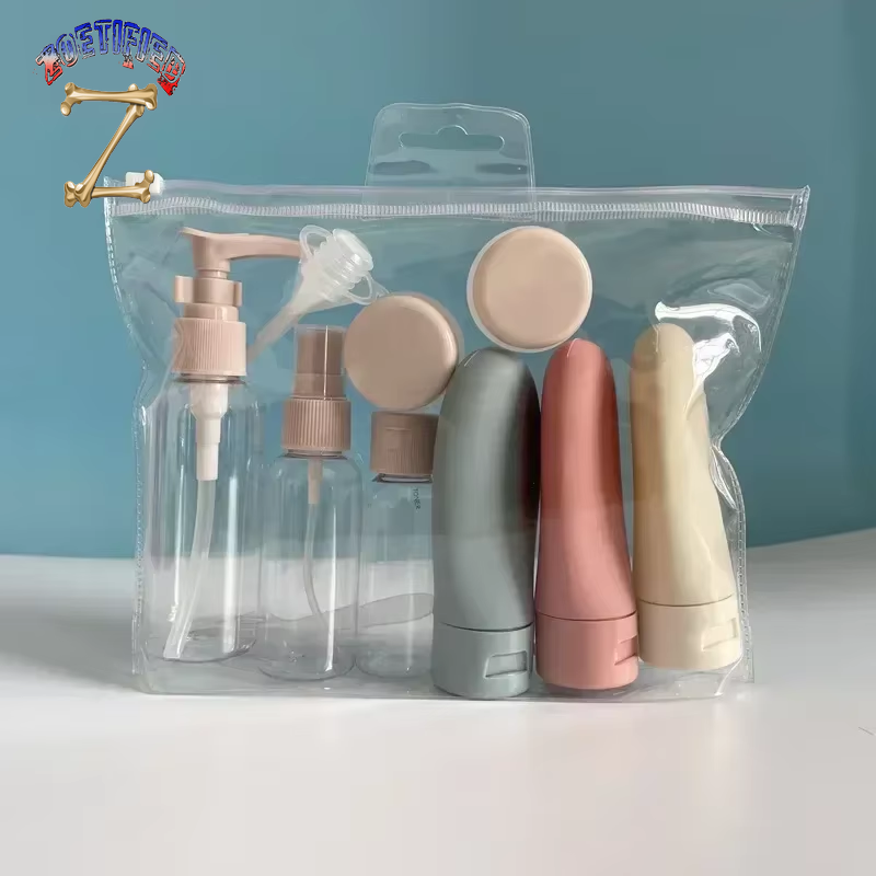 Travel Refillable Bottle Set Spray Lotion Shampoo Shower Gel Tube Bottling Cosmetic Empty Liquid Container Portable Tool Refill