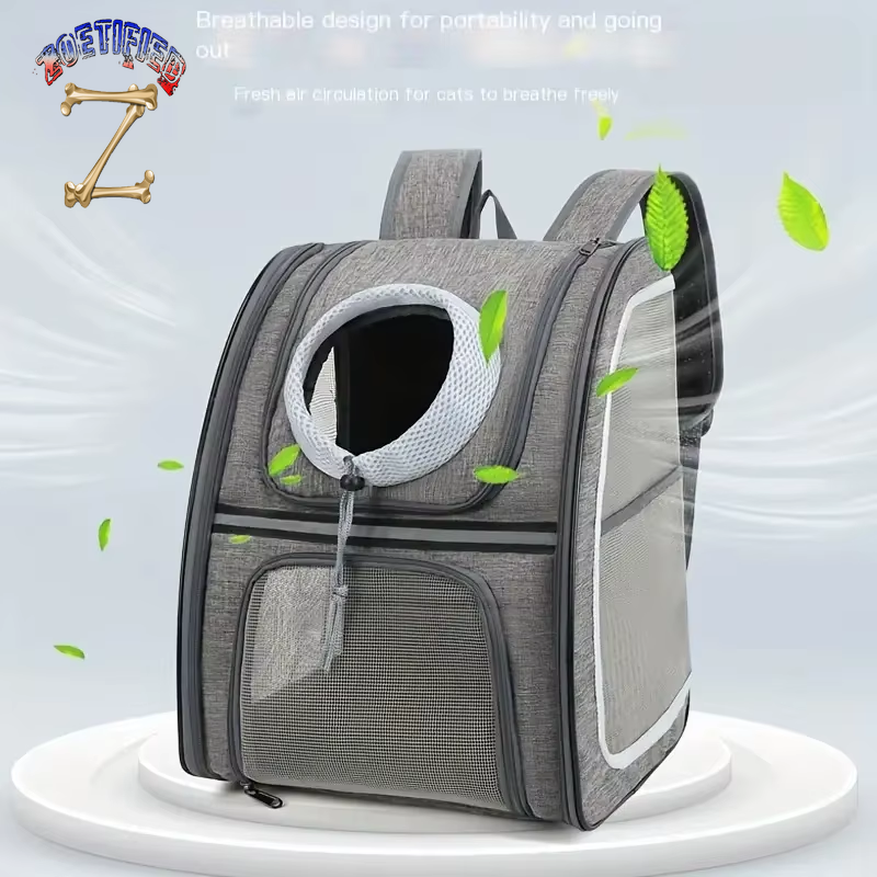 Airline-Approved Pet Backpacks Breathable Mesh Pet Cat Carrierfully Ventilated Mesh Cat Backpack for Travel