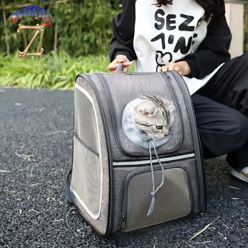 Airline-Approved Pet Backpacks Breathable Mesh Pet Cat Carrierfully Ventilated Mesh Cat Backpack for Travel