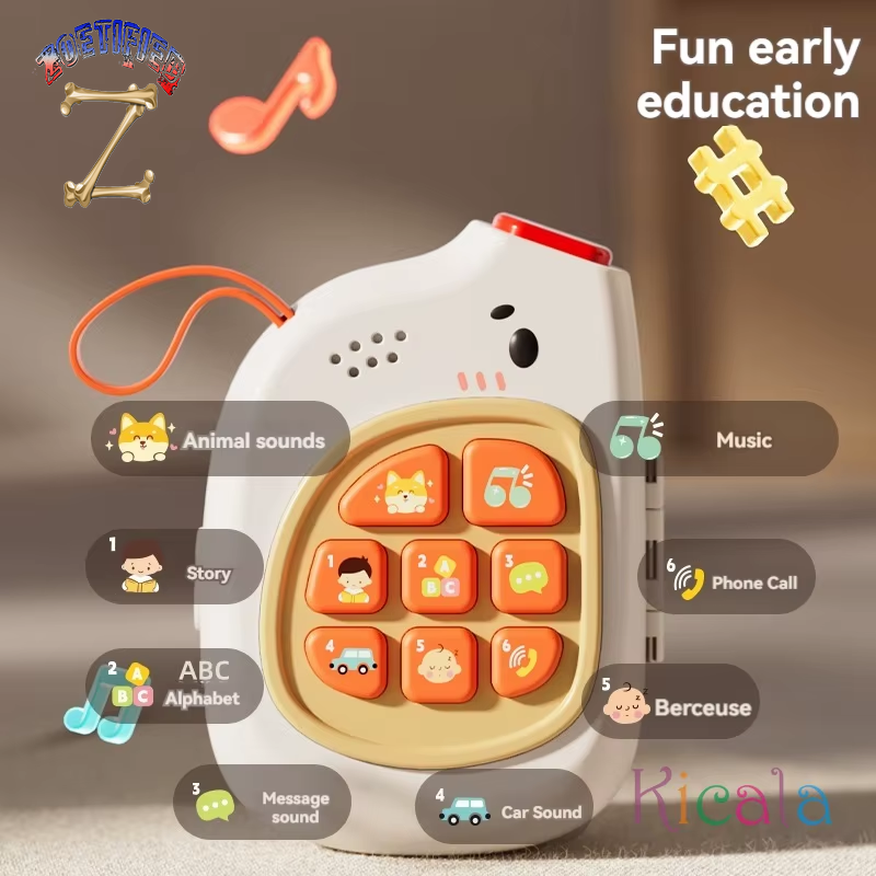 Montessori Busy Board Sensory Activities Toy Baby Pretend Play Phone Music Simulate Switch Multifunction Educational Travel Toys