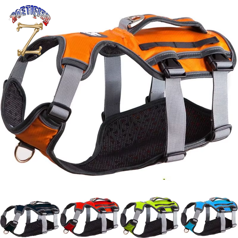 ON SALE Dog Harness Training Vest for Medium Big Dogs Adjustable Strong Outdoor Adventure Travel Harness Pitbull Dropshipping