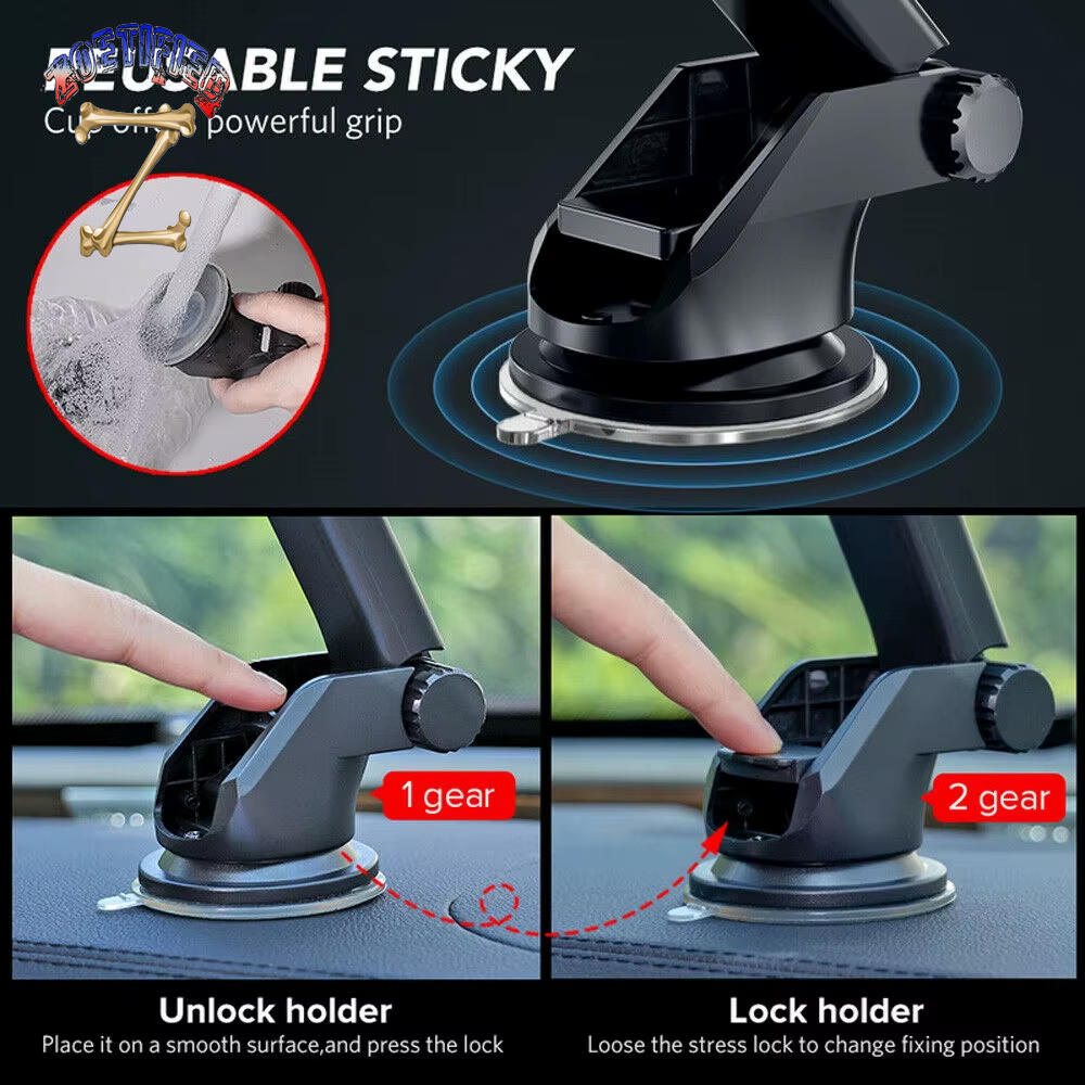 Universal Sucker Car Phone Holder Mount Stand GPS Telefon Mobile Cell Support for Xiaomi Huawei Iphone 12 11 Pro Max X 7 8 Plus