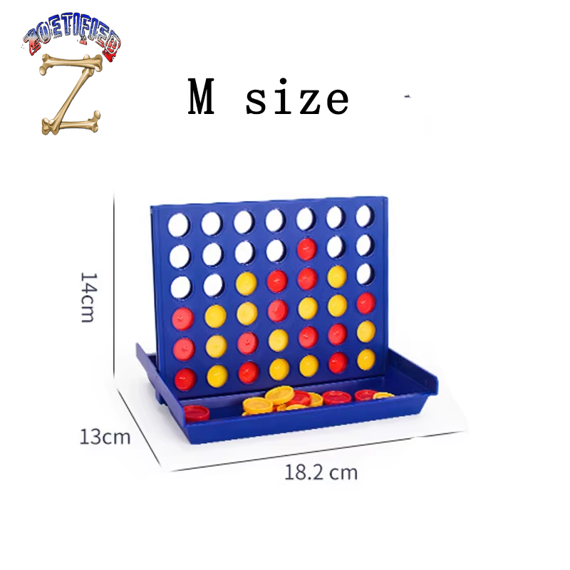 Foldable Connect 4 in a Line Board Game Classic Party Chess Family Toy Early Educational Puzzle Children Thinking Training Gifts