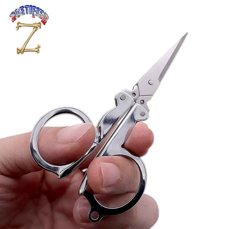 Folding Scissors Pocket Travel Small Crafts Sharp Blade Emergency Mini Foldable Travel Embroidery Scissor Thread Tailor Scissors